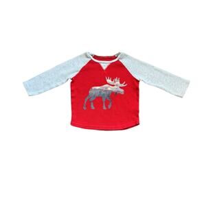 Hatley Moose Waffle Knit Shirt